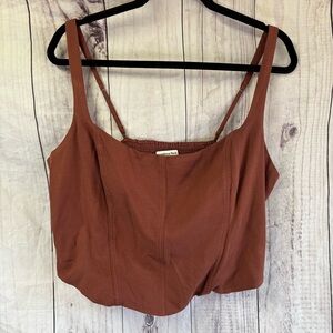 Abercrombie & Fitch Brown Crop Top